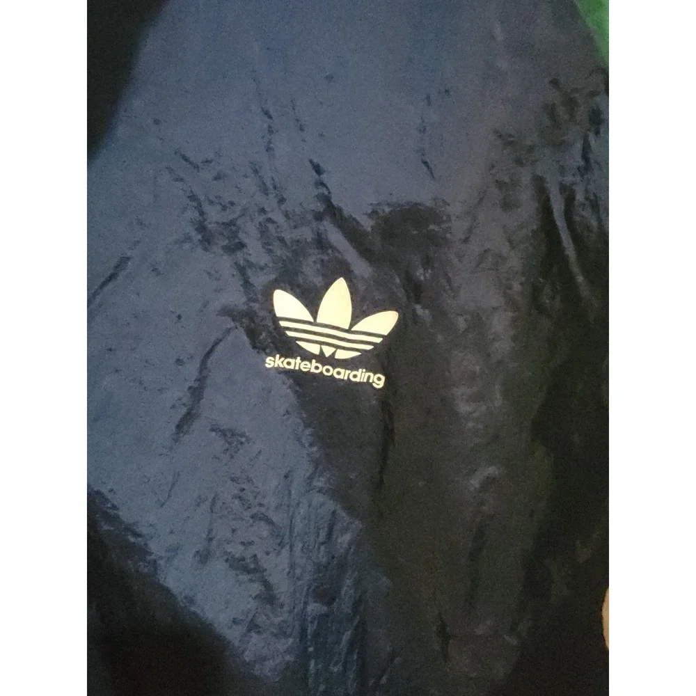 Adidas Skateboarding Track Jacket Men's 2XL Colorblock Plaid Full Zip‎ Vintage